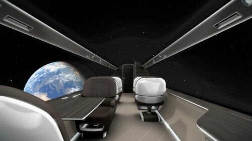 The Future of Aviation, IXION Windowless Jet Concept, Futuristic Airplane, Luxury Life