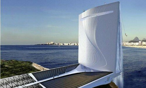 Artificial Waterfall, 2016 Olympics, Brazil, future architecture