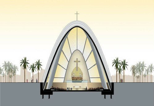 Nigeria catholic Church, dos architects