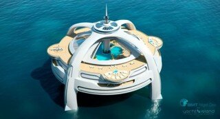 Utopia Yacht, future luxury island