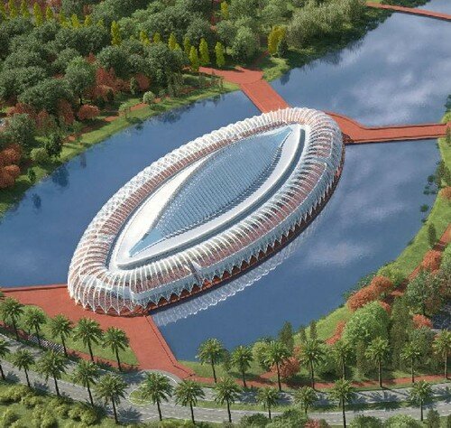 Florida Polytechnic Campus, futuristic architecture, Santiago Calatrava