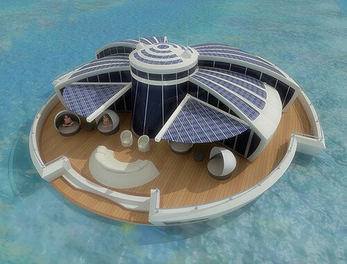 Solar Floating Resort, yacht concept, Michele Puzzolante