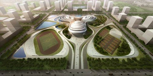 jingzhou sports center, china
