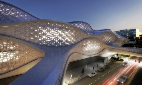 future, futuristic metro station, Zaha Hadid Architects, Riyadh, Saudia Arabia, designs, future buildings, future city, architecture concept, futuristic