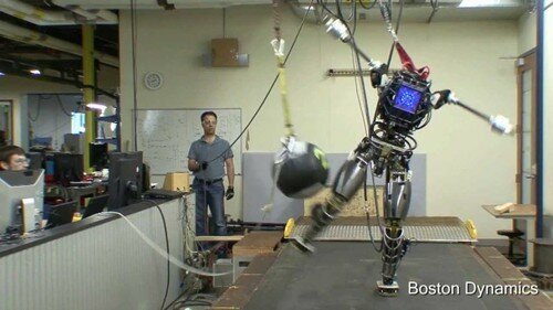 Atlas by Boston Dynamics, futuristic robot, military robot, darpa, m3 program