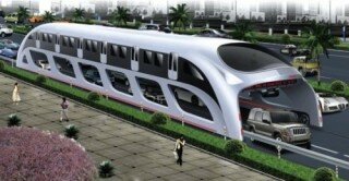 Futuristic Vehicle, Land Airbus The Future Of The City