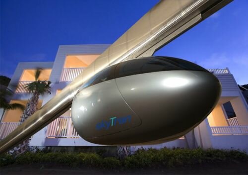 Futuristic Vehicle, SkyTran, Personal Maglev Transport System, NASA Space Act, future transportation, high speed vehicle, Israel