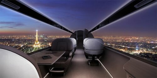 The Future of Aviation, IXION Windowless Jet Concept, Futuristic Airplane, Luxury Life