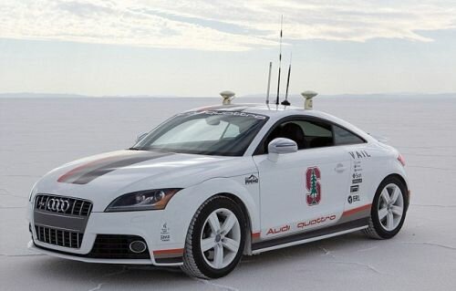 Stanford's Shelley speeds around track without driver, Self-Driving Car, Audi