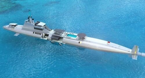 Futuristic Submarine, Migaloo Private Submersible Yachts, Luxury Ship, Wealth, Boat, Watercraft