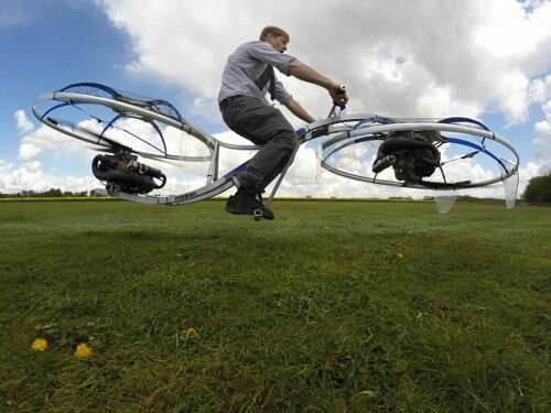 The Future of Aviation, Eccentric Plumber Builds Futuristic Hoverbike That Can Fly