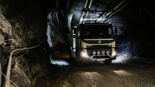 Volvo FMX, Driverless Vehicle, Autonomous Truck, Underground Mine, Self-Driving Truck, Kristineberg Mine